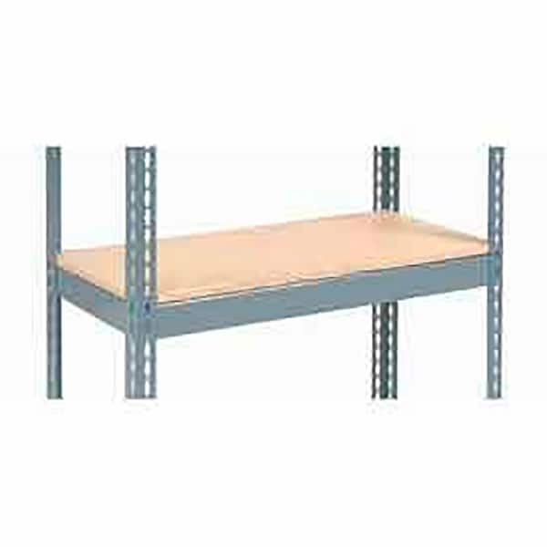 Boltless Shelf, 36 in W, 18 D, Gray